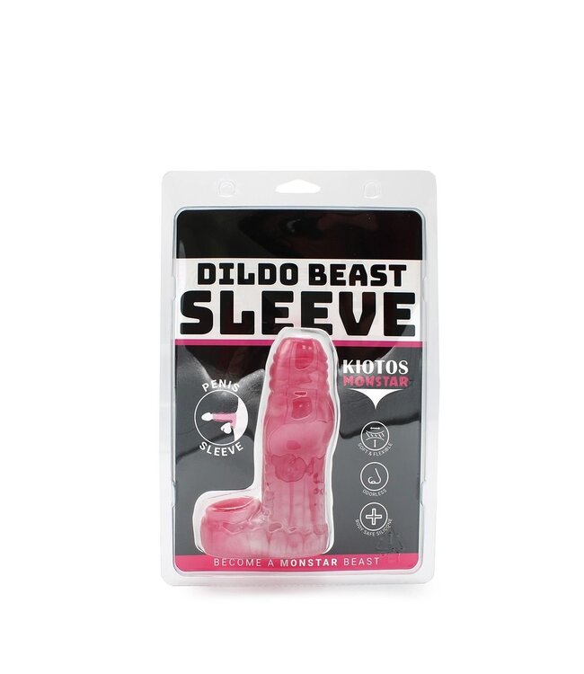 Kiotos Monstar Monstar Teeth Penis Sleeve with Ball Stretcher - Realistic Comfort