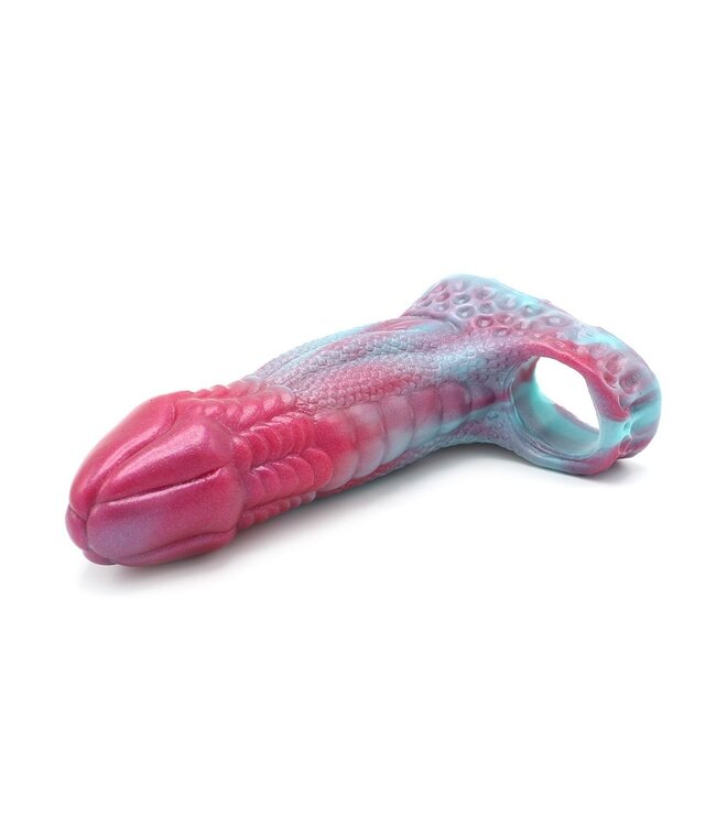 Kiotos Monstar Monstar Alien Penis Sleeve with Ball Stretcher - 16.5 cm Silicone Delight
