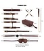 Luxuriöses 9-teiliges BDSM-Set Fancy Braun aus veganem Leder