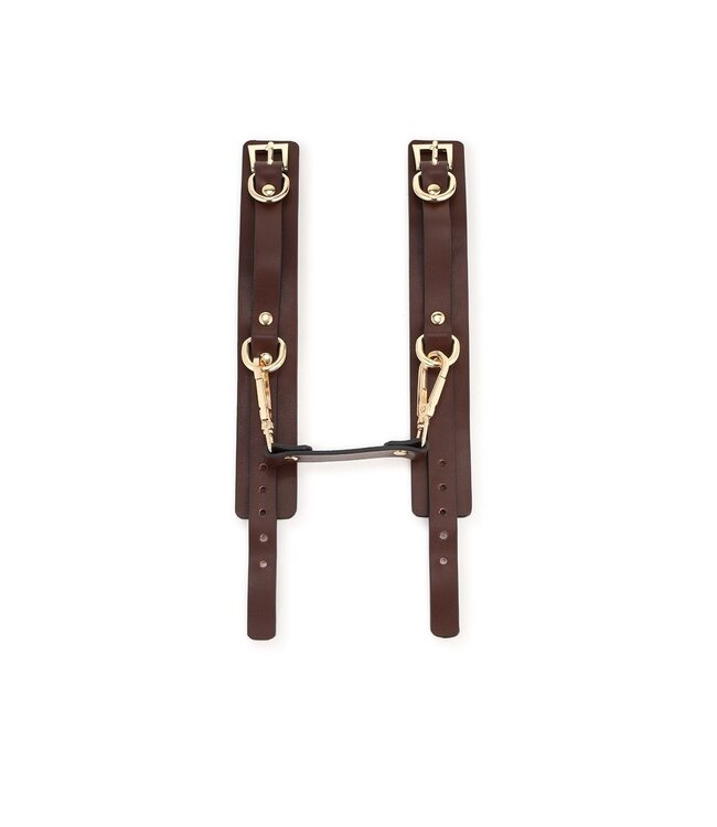 Fancy Brown 9-Piece Vegan BDSM Kit for Luxurious Pleasure Play