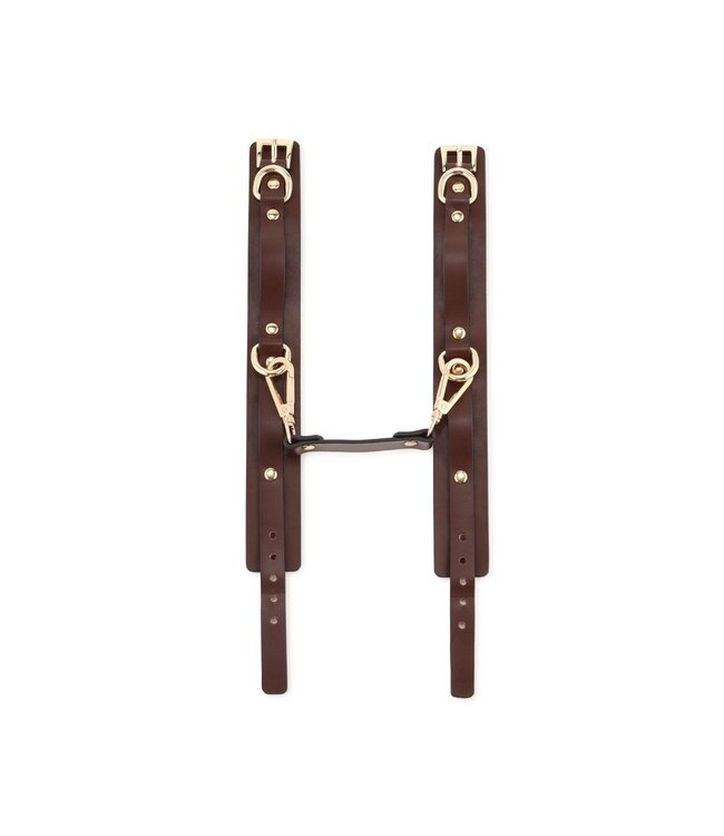 Vegan PU Leer BDSM Set Bruin – Luxe 9-Delige Fancy Kit Met Accessoires