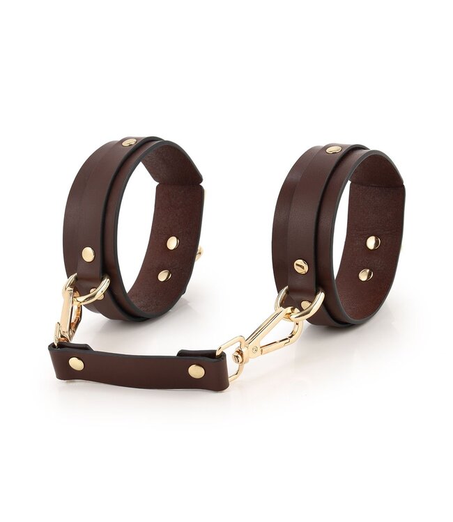 Fancy Brown 9-Piece Vegan BDSM Kit for Luxurious Pleasure Play