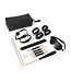 Vegan PU Leder BDSM Set 9-delig Zwart Met Paddle En Opbergtas