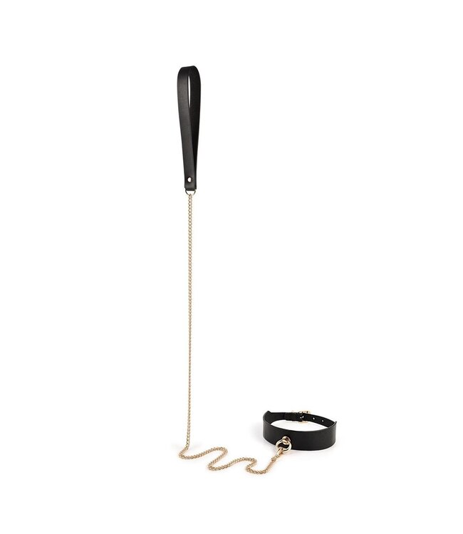 Luxuriöses 9-teiliges BDSM Fancy Kit aus veganem PU-Leder in Schwarz