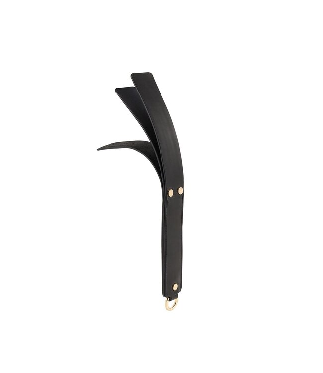 Luxuriöses 9-teiliges BDSM Fancy Kit aus veganem PU-Leder in Schwarz
