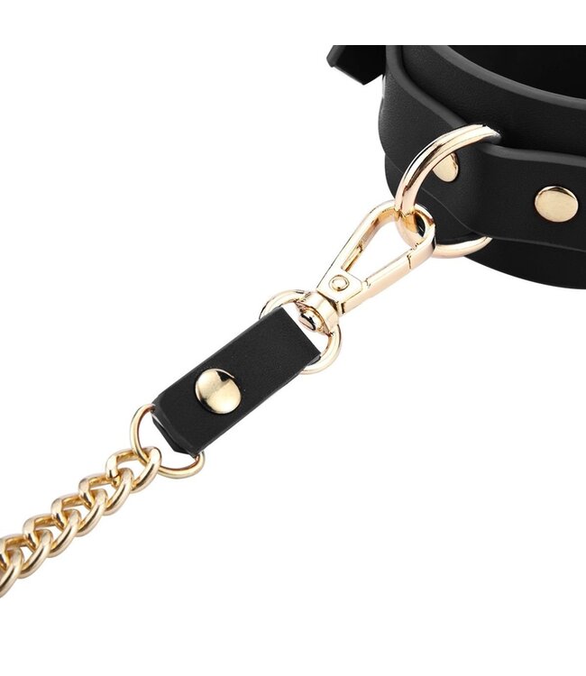 BDSM Deluxe 5-Piece Vegan Leather Kit - Black Passion Set