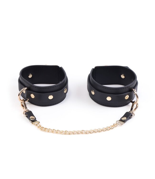 BDSM Luxusset in Schwarz – 5-teiliges veganes PU-Leder Kit