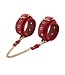 Vegan Leather BDSM Set Rood – 5-delige Deluxe Kit Met Halsband En Boeien