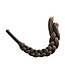 Sensual Brown Synthetic Hair Whip - Durable BDSM Accessory