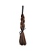 Sensual Brown Synthetic Hair Whip - Durable BDSM Accessory