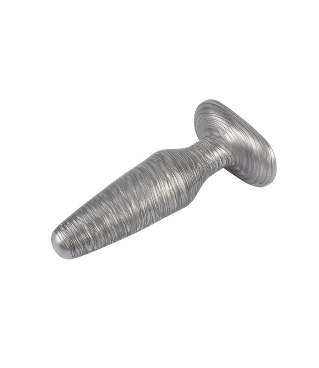 Chisa Glitzernder Buttplug Silber Stag Kaufman 13,7 cm – Realistisch & sicher