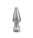 Chisa Silver Arthur K 15.5 cm Butt Plug - Dark Muscle Silver Collection