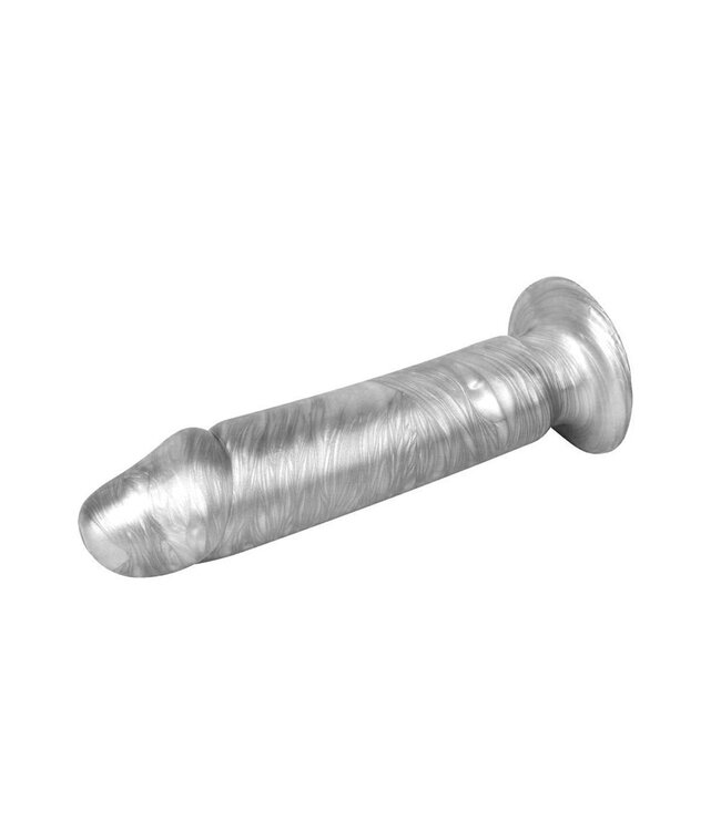 Chisa Dildo Dark Muscle Silver Collectie 22 cm Met Zuignap En Realistische PVC