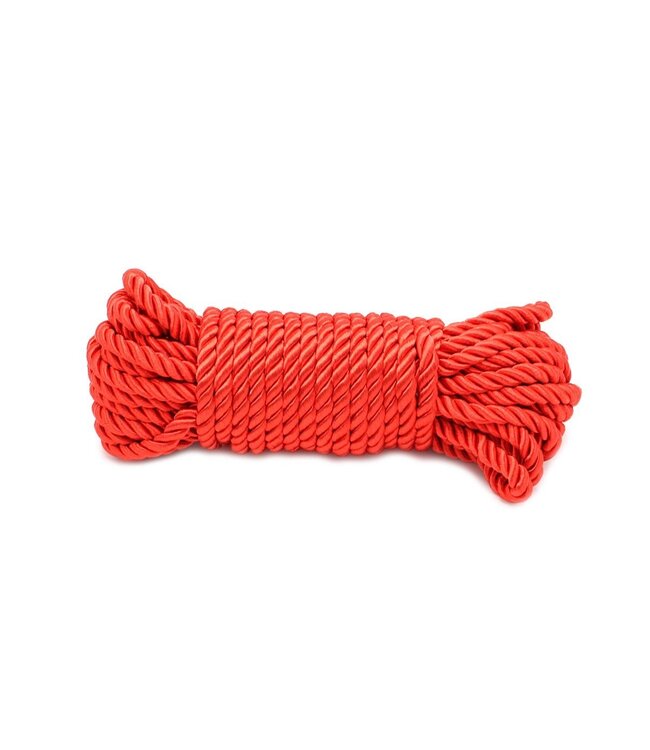 Rood Bondage Touw 10m Van Zacht Polyester Voor Comfortabele BDSM Sessies