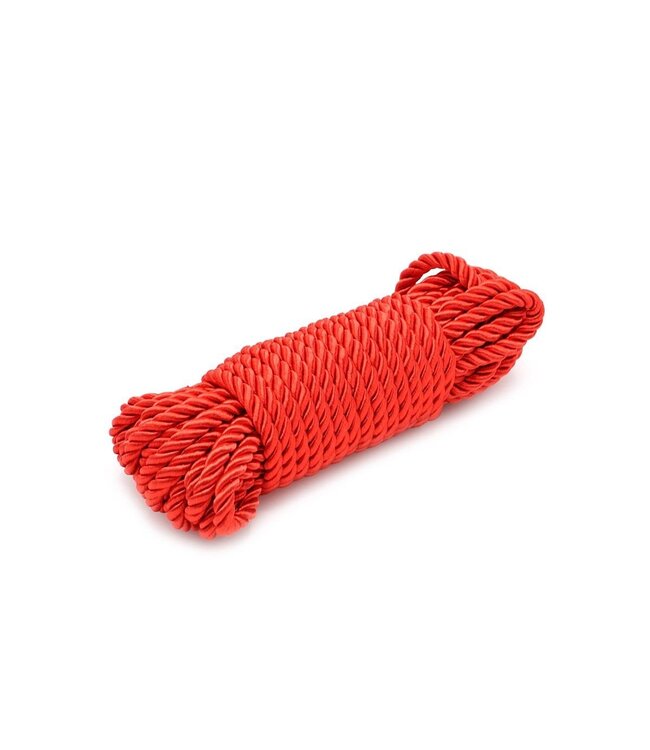 Rood Bondage Touw 10m Van Zacht Polyester Voor Comfortabele BDSM Sessies