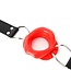 Rode Open Mouth Gag Met PU Leren Lippen – Sensueel Accessoire 3.9 cm Diameter