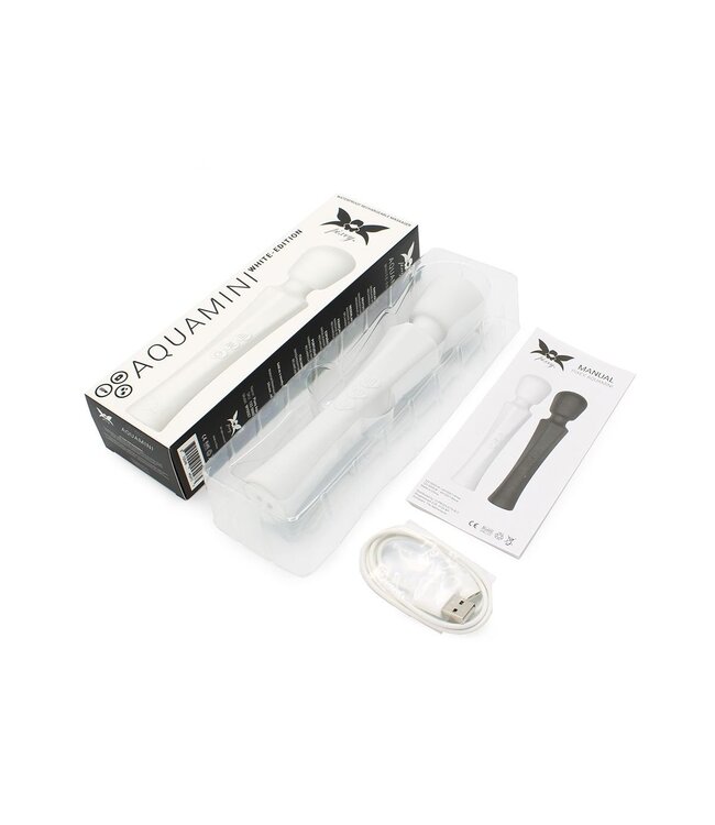 Pixey Aquamini Flex Wand Vibrator - Stil, Waterdicht Met 20 Pulsmodi & Oplaadbaar
