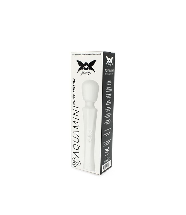 Pixey Aquamini Flex Wand Vibrator - Stil, Waterdicht Met 20 Pulsmodi & Oplaadbaar