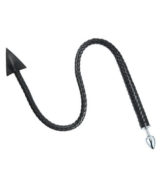 Pu-Leather Devil Tail Butt Plug & Whip 2-in-1 Sensual Accessory
