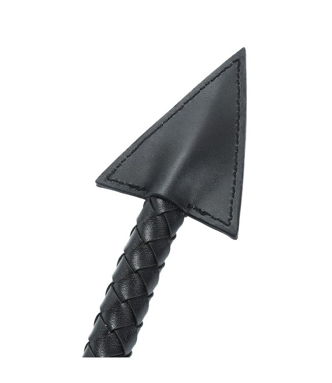 PU-Leather Buttplug Met Gevlochten Zweep En Duivelsstaart 2-in-1 Accessoire