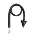 PU-Leather Buttplug Met Gevlochten Zweep En Duivelsstaart 2-in-1 Accessoire