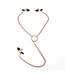 Roségouden Tepel- & Clitoris Clamps Met 70cm Ketting Set
