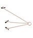 Rose Gold Nipple & Clitoris Clamps with Elegant Chains for Sensuality