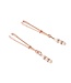 Roségouden Tepelklemmen Met Strassteentjes 10,5 cm Luxe Accessoire