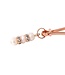 Roségouden Tepelklemmen Met Strassteentjes 10,5 cm Luxe Accessoire