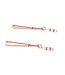 Roségouden Tepelklemmen Met Strassteentjes 10,5 cm Luxe Accessoire