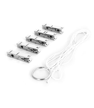 Set Van 5 Zinken Tepelklemmen Met 1 Meter Touw Voor Sensuele Spanning