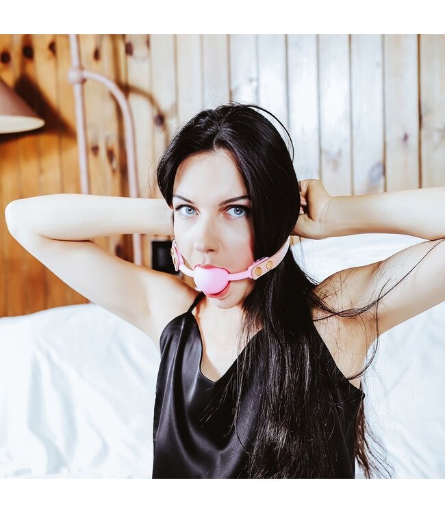 Vegan PU Lederen BDSM Accessoires Set Roze - Compleet 10-delig Kit