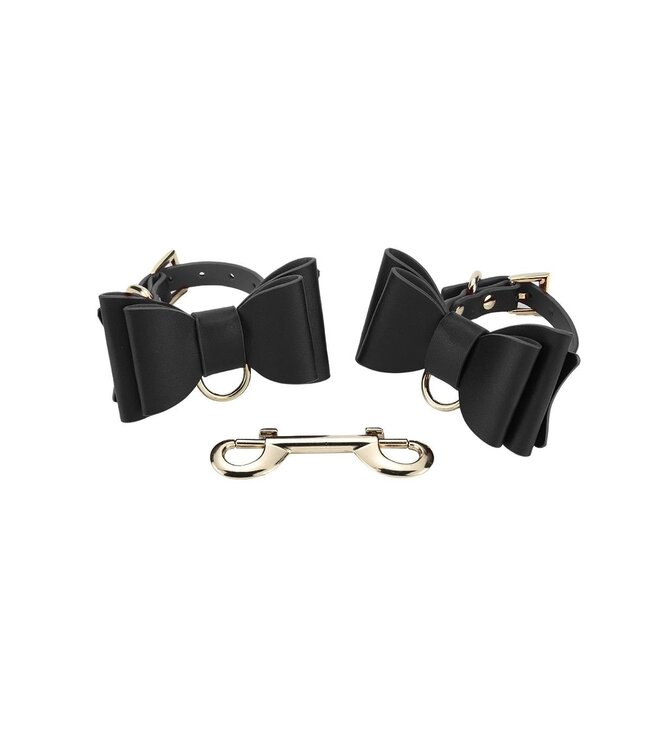 BDSM Accessoires Set 8-delig Zwart Vegan PU-leder Met Zweep En Boeien