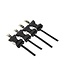 BDSM Accessoires Set 8-delig Zwart Vegan PU-leder Met Zweep En Boeien