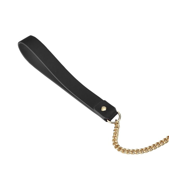 BDSM Accessoires Set 8-delig Zwart Vegan PU-leder Met Zweep En Boeien