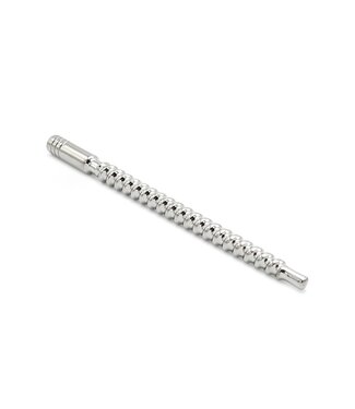 Kiotos Steel Kiotos Steel Draaibare Penis Peilstok RVS 18 cm Met Schroefvorm