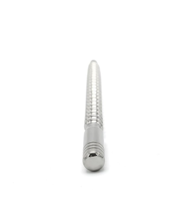 Kiotos Steel Kiotos Steel Draaibare Penis Peilstok RVS 18 cm Met Schroefvorm