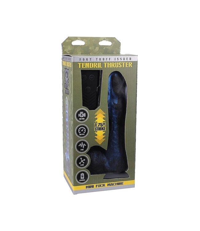 Doc Johnson Tendril Thruster Mini – 2 Speed, 8 Vibration Powerful Silicone Stroker