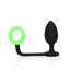 Ouch! Glow in the Dark Ouch! Glow in the Dark Buttplug mit Cockring – 4,3 cm Spaß für Dunkelheiten