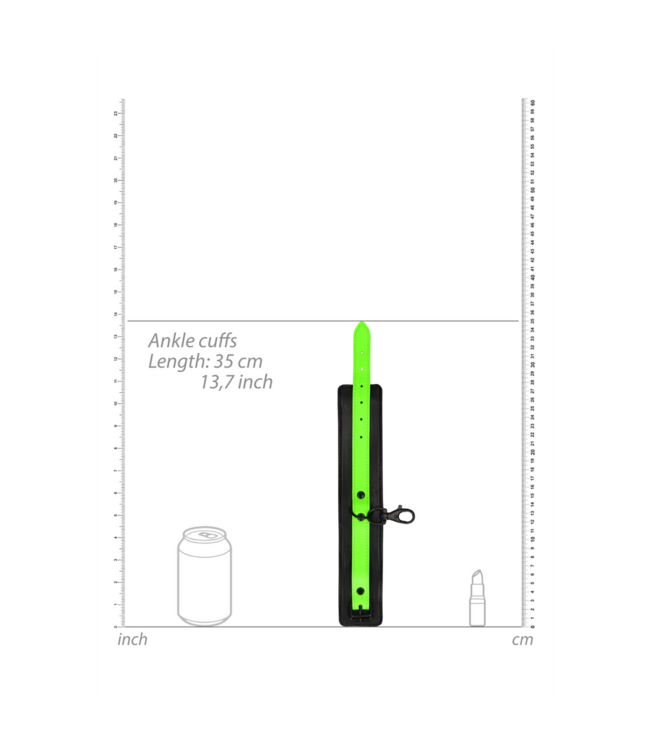 Ouch! Glow in the Dark Glow-in-the-Dark Hand and Ankle Cuffs | Ouch! by Shots