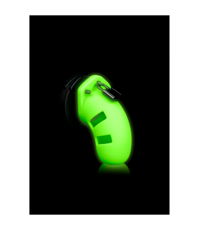 Ouch! Glow in the Dark Glow in the Dark Kuisheidskooi Met Fluorescerend Polycarbonaat En Silicone