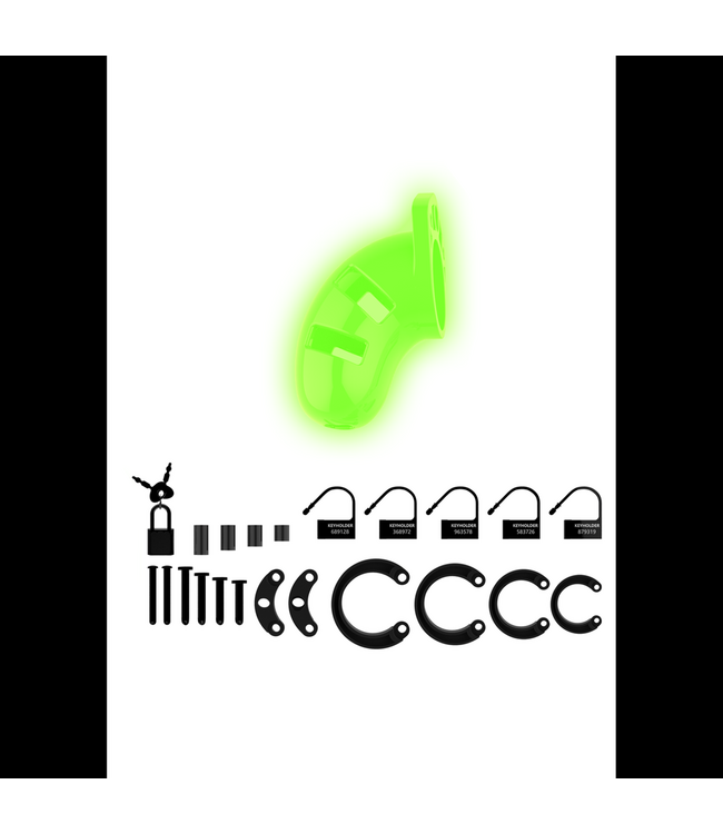 Ouch! Glow in the Dark Ouch! Glow in the Dark Chastity Cage - Fluorescent Bondage Fun