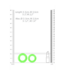 Ouch! Glow in the Dark Glow-in-the-Dark Cockring Set - 2 Silicone Rings for Enhanced Pleasure