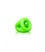 Ouch! Glow in the Dark Glow in the Dark Cockring Met Ballenriem Voor Stevige Erecties Groen