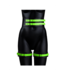 Ouch! Glow in the Dark Dijmanchetten Met Handboeien En Glow In The Dark Riem Groen