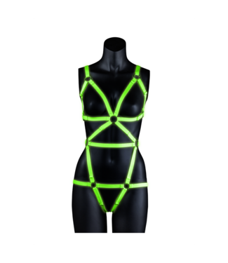 Ouch! Glow in the Dark Ouch! Verstelbaar Glow In The Dark Bondage Harnas Met Fluorescerende Details