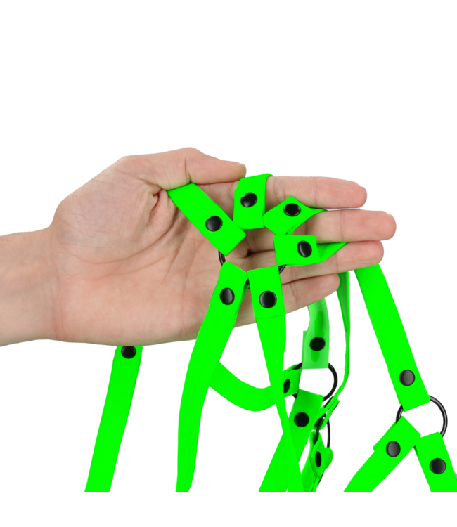 Ouch! Glow in the Dark Ouch! Verstelbaar Glow In The Dark Bondage Harnas Met Fluorescerende Details