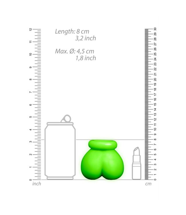 Ouch! Glow in the Dark Ouch! Flexibele Glow in the Dark Balzak Voor Bondage en Sensatie