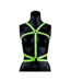 Ouch! Glow in the Dark Glow in the Dark Body Harness - Sexy Adjustable Fluorescent Green