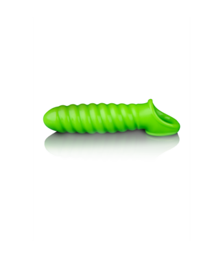 Ouch! Glow in the Dark Glow in the Dark Swirl Penis Sleeve: Stylish Bondage Adventure
